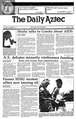 The Daily Aztec: Tuesday 05/12/1987