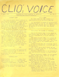Clio's Voice: 04/29/1970