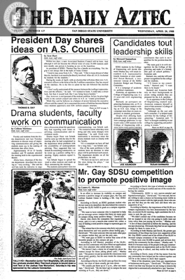 The Daily Aztec: Wednesday 04/20/1988