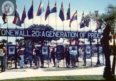 Entrance of Long Beach Gay Pride Festival, 1989