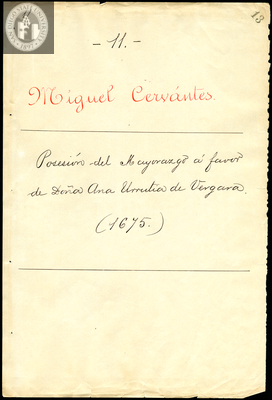 Urrutia de Vergara Papers, page 13, folder 11, volume 2