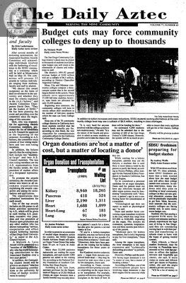 The Daily Aztec: Tuesday 04/30/1991