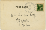 Back of postcard showing home of U.S. Grant, Jr.