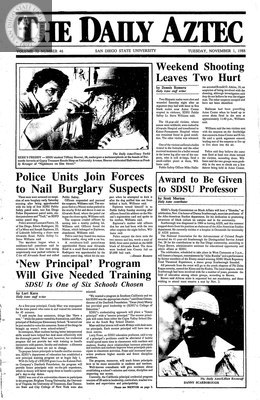 The Daily Aztec: Tuesday 11/01/1988