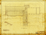 Second Floor Framing Plan, San Diego State Teachers College, 1929