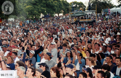 View from the Pride Festival main stage, 1999