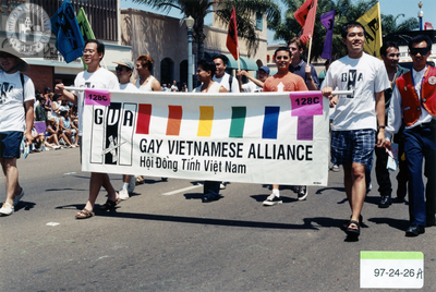 Gay Vietnamese Alliance marchers at Pride parade, 1997