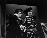 Philip Jacobus and Raymond St. Jacques in The Tempest, 1957