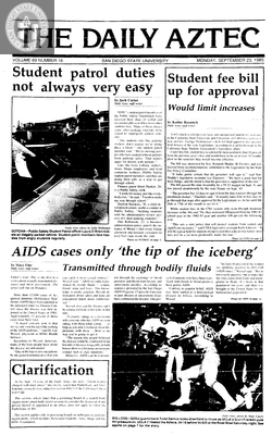 The Daily Aztec: Monday 09/23/1985