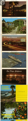 Foldout picture postcard of Southern California