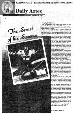 The Daily Aztec: Wednesday 11/14/1990