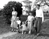 Lionel Van Deerlin with wife and three children