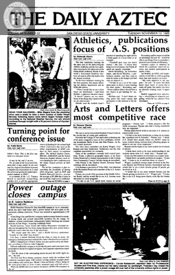 The Daily Aztec: Tuesday 11/12/1985