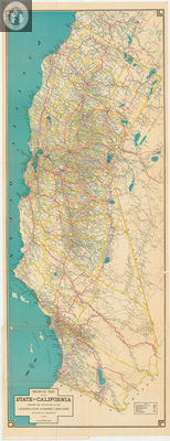 Highway Map of the State of California