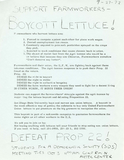 Support Farmworkers--Boycott Lettuce!, 1972