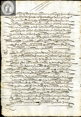 Urrutia de Vergara Papers, back of page 79, folder 8, volume 1, 1570