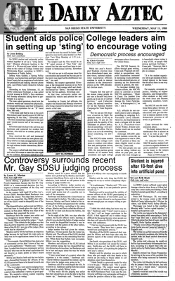 The Daily Aztec: Wednesday 05/11/1988