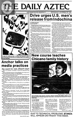 The Daily Aztec: Wednesday 11/28/1984