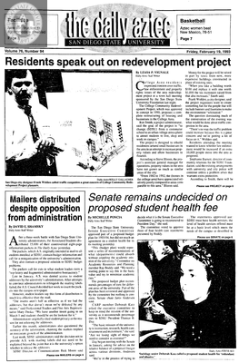 The Daily Aztec: Friday 02/19/1993
