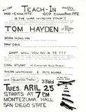 Flyer for a teach-in on Indochina, 1972