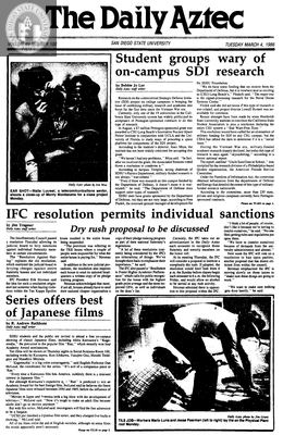 The Daily Aztec: Tuesday 03/04/1986