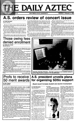 The Daily Aztec: Monday 02/06/1984