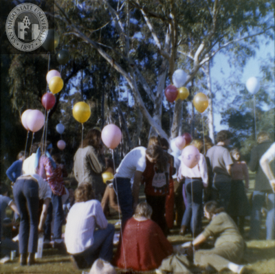 People at the Gay Liberation Front's Gay-In II in Balboa Park, 1971