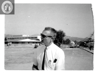 Bill Ferguson, Aztec Center construction site, 1966