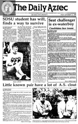 The Daily Aztec: Friday 09/12/1986