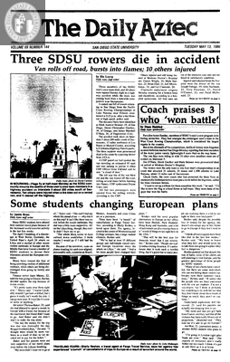 The Daily Aztec: Tuesday 05/13/1986