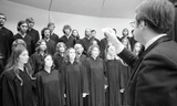 Choir during a performance 