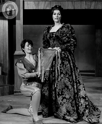 Katherine Henryk and Dixie Marquis in Twelfth Night, 1967