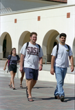 Students on Centennial Walkway, 1996