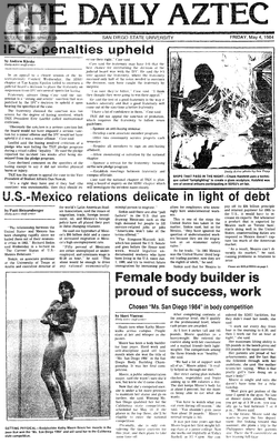 The Daily Aztec: Friday 05/04/1984