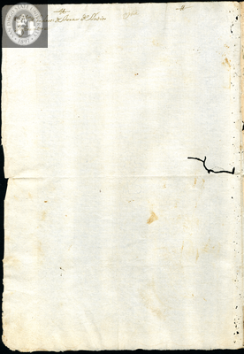 Urrutia de Vergara Papers, back of page 29, folder 5, volume 1