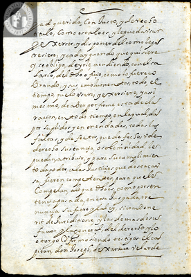 Urrutia de Vergara Papers, back of page 140, folder 9, volume, 1664