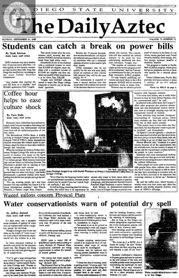 The Daily Aztec: Monday 09/11/1989