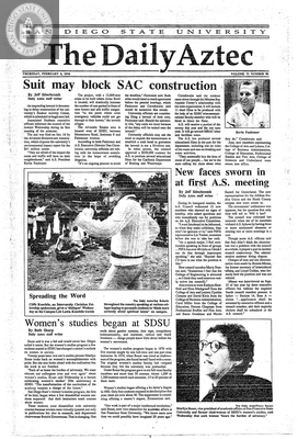 The Daily Aztec: Thursday 02/08/1990