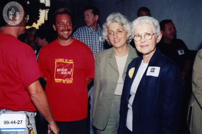Betty DeGeneres, Grand Marshal, at Pride rally, 1999