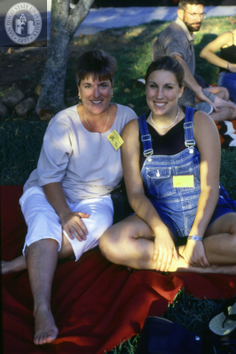 Mother and daughter at Family Weekend, 2000