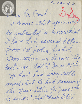 Letter from Ethel G. Devlin, 1944