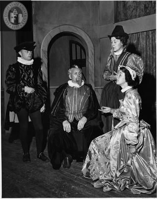 Ken Ferguson and other actors in All's Well That Ends Well, 1952
