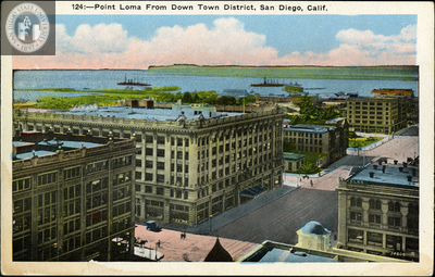 Point Loma from San Diego Downtown