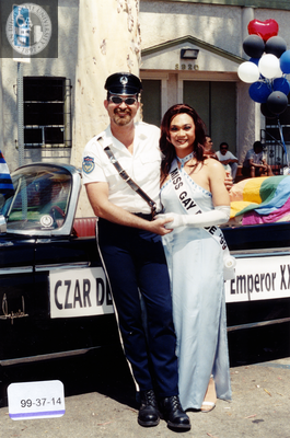 Miss Gay Pride '99 during Pride pre-parade activities, 1999