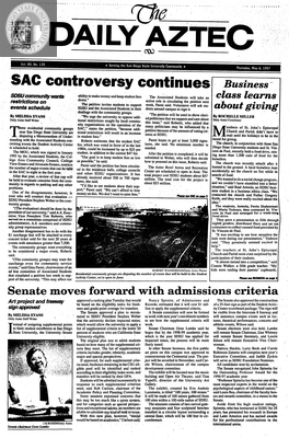 The Daily Aztec: Thursday 05/08/1997