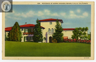 Residence of Norma Shearer, Beverly Hills, 1934