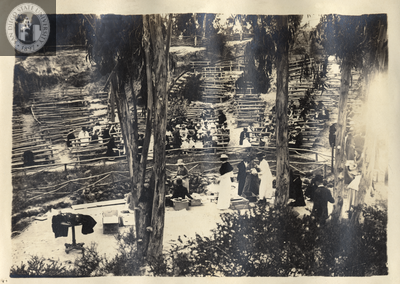 Lunch buffet at the Greek Theatre, 1919