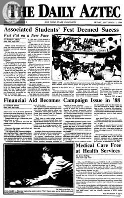The Daily Aztec: Friday 09/02/1988