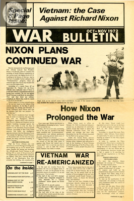 War Bulletin: October-November 1972