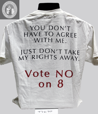 "Vote No on 8:  You don't have to agree with me," 2008